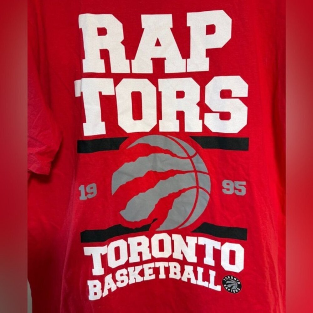 Toronto Raptors 1995 Graphic Red T-Shirt Men’s Medium - Picture 4 of 5